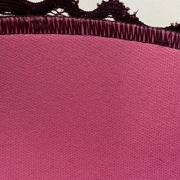 Victoria’s Secret PINK Date Push Up Burgundy Wine Embroidered Lace Bra NWOT - Picture 9 of 11